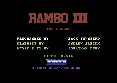 Rambo III screenshot 4 for Commodore 64